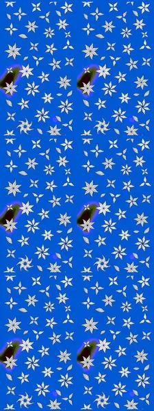 Çiçekli çiçek deseni, suluboya. Raster deseni. Küçük çiçekte güzel bir çiçek deseni..