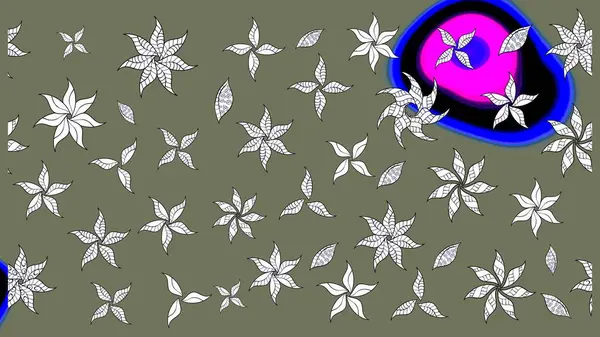 Ultraviyole kumaş deseni. Raster illüstrasyonu. Organik motif arka planı. Çizim deseni.