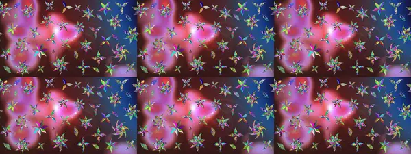 Küçük çiçekli şirin bir desen. Çiçek ve yapraklı çiçek deseni. Raster illüstrasyonu.