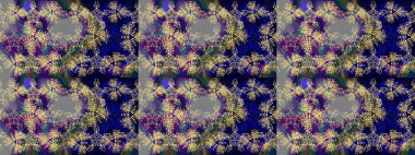 Kar taneleri arka planda. Kar taneleri deseni. Renkli arka planda izole edilmiş kar tanelerinin düz tasarımı. Raster illüstrasyonu. Kar tanesi süslemeli desen.