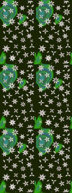 Tekstil tasarımı için gri renkli geleneksel halk çiçekleri buketi. Üzerinde gelincikler ve vadi zambakları olan renkli çiçek desenli nakış..