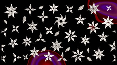 Organik motif arka planı. Çizim kalıbı. Raster illüstrasyonu. Ultraviyole kumaş deseni.