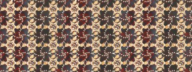 Rasterleştirme Trendy kumaş deseni. Şirin çiçekler. Kesintisiz çizgi deseni.