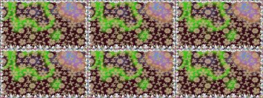 Kızılderili desenli desenli desenli şal deseni. Etnik Mandala süsü. Raster Henna dövme stili. Tekstil, tebrik kartı, boyama kitabı, telefon kılıfı baskısı için kullanılabilir.