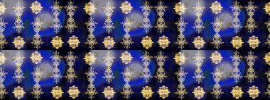 Renkli arka planda izole tatlı kar taneleri. Raster illüstrasyonu. Kar taneleriyle mavi, siyah ve gri renkler.