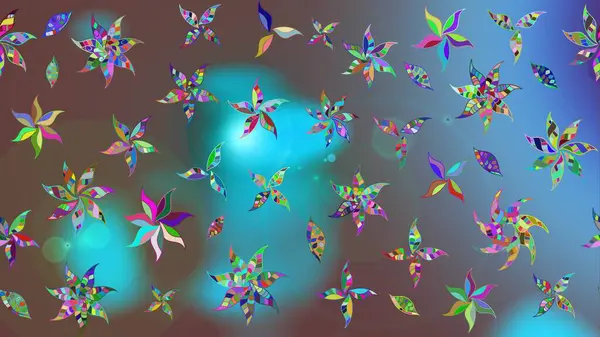 Raster deseni. Botanik çizim kalıbı. Organik elementler. Suluboya etkisi.