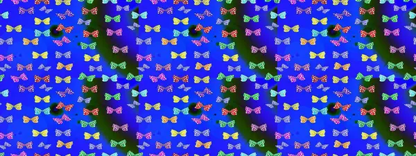Robot resim. Kumaş, tekstil, baskı ve davetiye. Raster illüstrasyonu. Mavi soyut arka planda gece kelebekleri.