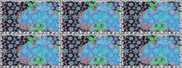 Çizgisiz desen. Raster Moda kumaş deseni. Şirin çiçekler..