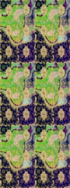 Duvar kâğıdı barok, İspanyol kumaşı. Şık bir grafik desen. Skeç raster arka planı. Yeşil renkte altın elementler. Çiçek deseni.