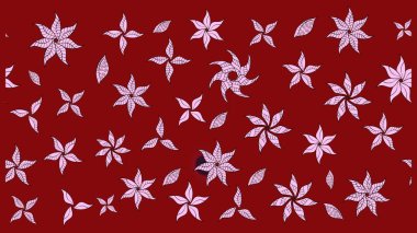 Raster. Renkli Bahar Teması eskiz kalıbı. Düz Çiçek Elementleri Tasarımı.