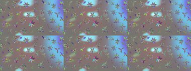 Gri renkli gri papatya deseni. Raster illüstrasyonu. Gri renklerde.