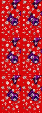 Raster illüstrasyonu. Küçük çiçekteki sevimli çiçek deseni. Kırmızı renkte çiçekler.