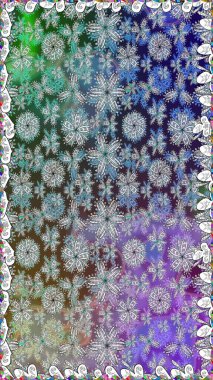 Gri renkli Asya tekstili. Raster illüstrasyonu. Çiçeklerle suluboya desenleri.