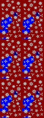 Küçük çiçekteki sevimli çiçek deseni. Modaya uygun kumaş deseni. Tony 'nin kumaş kalıbını çiz. Raster illüstrasyonu.