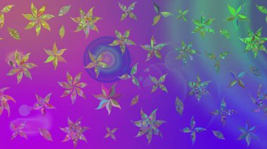 Bahar çiçekleriyle güzel bir çiçek deseni çizmişsin. Raster illüstrasyonu. Güzel kumaş deseni.