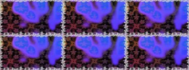 Renkli Bahar Temalı Kusursuz Arkaplan. Düz Çiçek Elementleri Tasarımı. Mor renkli çiçekler. Güzel çiçek deseni..