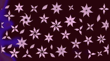 Raster illüstrasyonu. Tekstil veya kitap kapakları, imalat, duvar kağıtları, baskı, hediye paketi ve yapıştırma kitabı için çiçek eskizi geçmişi. Küçük ölçekli çiçeklerdeki basit sevimli desen.