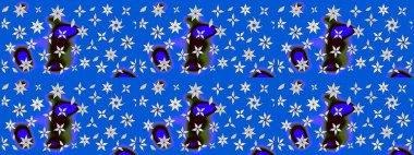 Çiçek mavisi eskiz deseni. Raster çiçek izi. Klasik taslak çizimi.