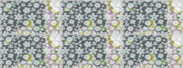 Çiçekli bahar çiçekleri. Küçük renkli çiçekler. Küçük çiçekte güzel bir desen. Moda baskıları için zarif bir şablon. Motley illüstrasyonu.