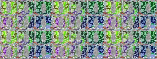 Raster illüstrasyonu. Küçük çiçekli kusursuz yay deseni. Suluboya stilinde nötr renkler üzerine.