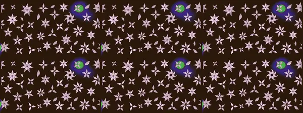 Kahverengi renkli çiçekler. Raster düz çiçek çizim deseni. Tasarım hediye paketi, tebrik kartları, posterler ve afiş tasarımı.