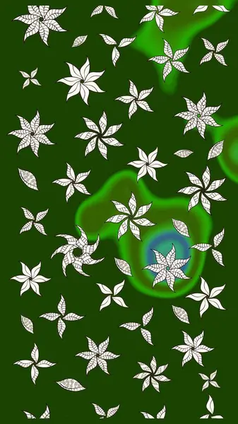 Çiçekler suluboya eskiz deseni. Raster Stili kumaş deseni.