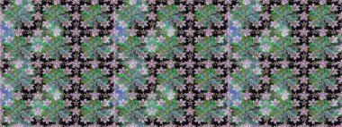 Çiçekleri, deniz kabukları, mandalaları ve suluboya efektleriyle donanma geçmişi. Kusursuz etnik tasarım. Yatak çarşafları, ceket, paket tasarımı, kumaş ve moda kavramları için tekstil baskısı.