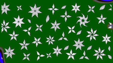 Yeşil renklerde. Raster illüstrasyonu. Anti-stres için Raster soyut şablon sayfası.