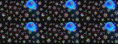 Küçük çaplı çiçeklerdeki basit şirin desenler. Tekstil veya kitap kapakları, imalat, duvar kağıtları, baskı, hediye paketi ve yapıştırma kitabı için çiçek eskizi geçmişi. Raster illüstrasyonu.