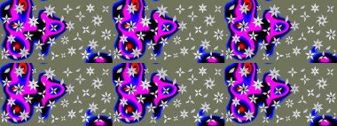 Eskiz arkaplan modeli. Vadinin yeşil renkli çiçekleri. Suluboya, elle çizilmiş. Raster - stok.