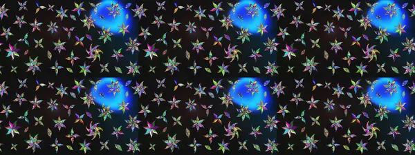 Küçük çaplı çiçeklerdeki basit şirin desenler. Tekstil veya kitap kapakları, imalat, duvar kağıtları, baskı, hediye paketi ve yapıştırma kitabı için çiçek eskizi geçmişi. Raster illüstrasyonu.