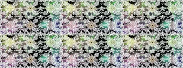 Gri renkli çiçekler. Raster illüstrasyonunda kusursuz çiçek deseni.