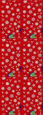 Kırmızı renkte çiçekler. Renkli Bahar Teması eskiz kalıbı. Sevimli çiçek raster deseni. Düz Çiçek Elementleri Tasarımı.