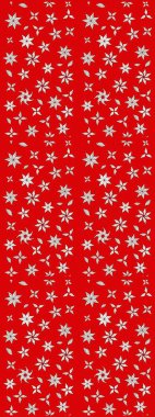 Küçük çiçekteki sevimli çiçek deseni. Kırmızı renkte çiçekler.