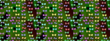 Raster illüstrasyonu. Elle çizilmiş sevimli kız çizimi. Çizim, karalama, karalama. Sonsuz. Tekrarlanan kelebekler.