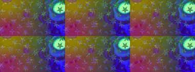 Kahverengi renkli çiçekler. Raster illüstrasyonu. Raster illüstrasyonu. Asya tekstil tarzında. Çiçek desenini çiz.