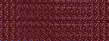 Çiçek ve yapraklı karalama şeklinde Raster çiçek deseni. Raster illüstrasyonu. Kibarca, bahar çiçekleri kırmızı renklerde.