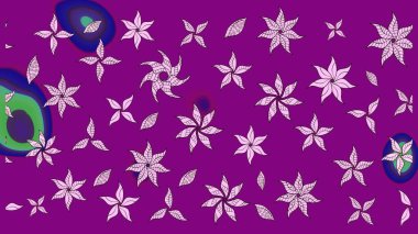 Raster Güzel kumaş deseni. Raster suluboya çiçek deseni, narin çiçekler, mor çiçekler, tebrik kartı şablonu..