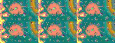 Çiçek kompozisyonu, el boyası, hassas şablon. Üst manzara, yumuşak mavi renk tarzı. Sevgililer günü ve tebrik kartı konsepti için şık bir davetiye. Manzaralı çiçek deseni.