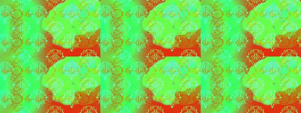 Çiçekler suluboya tarzında yeşil, turuncu ve mavi renklerde. Yeşil, turuncu ve mavi renkli çiçeklerle kusursuz çiçek deseni.