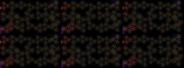 Kar tanelerinin soyut arkaplanlı Noel şablonu. Siyah, gri ve kahverengi renkler. Noel ve yeni yıl moda baskıları için tatil tasarımı. Raster illüstrasyonu.