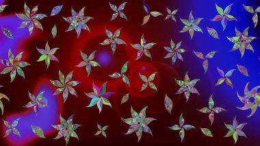 Tekstil ve kapak tasarımı için mükemmel. Kahverengi renkli çiçekler. Renkli kahverengi çizim deseni. Elle çizilmiş sonbahar çiçeği deseni. Doodle tarzı.