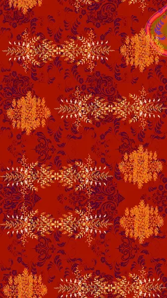 Renkli arka planda izole edilmiş kar tanelerinin düz tasarımı. Kar taneleri arka planda. Kar taneleri deseni. Raster illüstrasyonu. Kar tanesi süslemeli desen.