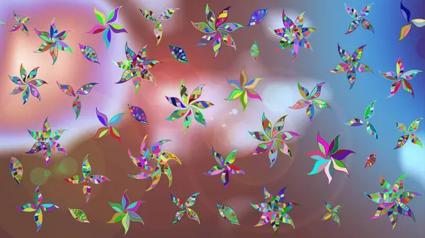 Kahverengi renkli çiçekler. Renkli kahverengi çizim deseni. Doodle tarzı. Tekstil ve kapak tasarımı için mükemmel. Elle çizilmiş sonbahar çiçeği deseni..