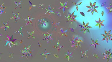 Gri renkli çiçekler. Küçük çiçekte sevimli çiçek deseni var..