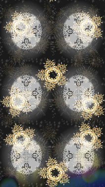 Soyut kar taneleri arkaplanda izole edilmiş düz dizayn. Kar tanesi rengarenk desen. Raster kar taneleri arka planda. Raster illüstrasyonu. Kar taneleri deseni.