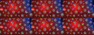 Raster suluboya çiçek deseni, narin çiçekler, kırmızı çiçekler, tebrik kartı şablonu. Raster Güzel kumaş deseni.