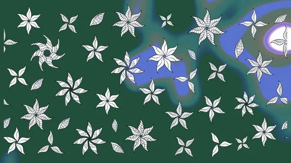 Güzel suluboya yaz çiçekleri deseni..