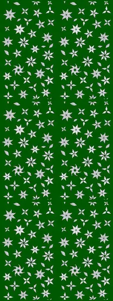 Çiçekli çizim şekli. Renkli Bahar Teması eskiz kalıbı. Düz Çiçek Elementleri Tasarımı. Yeşil renkte çiçekler.