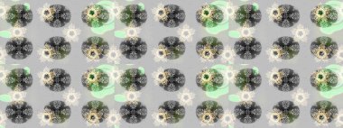 Retro tarzı, kış elementleri. Modern soyut tasarım posteri, kapak, kart tasarımı nötr, gri ve yeşil renkler. Son moda kar taneleri ve elementler onun kartlarını gösteriyor. Kar taneleri tasarımı.